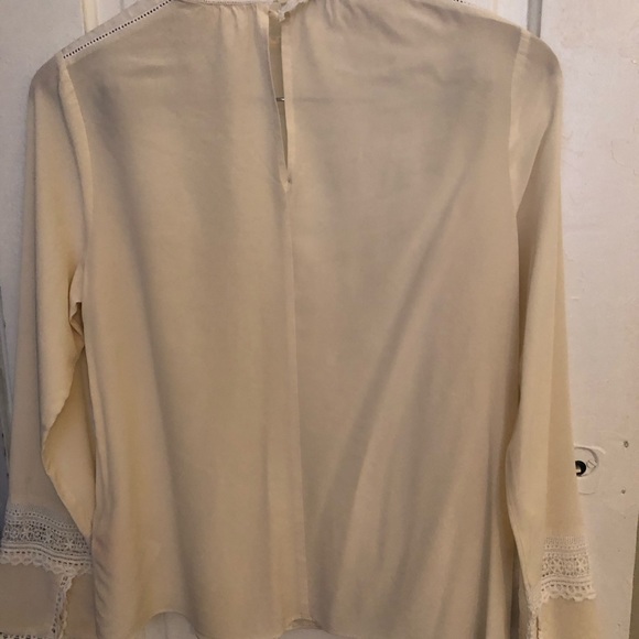 Rebecca Taylor blouse, antiqued white color, smaller fit - Picture 2 of 4